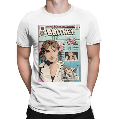 Rolig Britney Spears T-shirt Herr Rundhalsad Bomulls-T-shirt Kortärmad T-shirt Presentidé Kläder