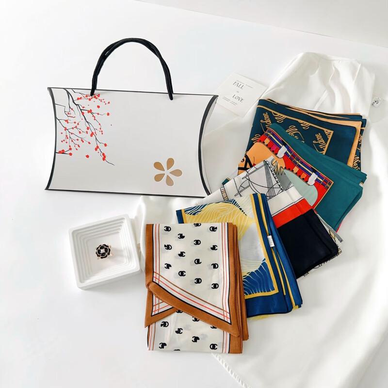 

Ailan Huijia DH Fashion Thin Silk Scarf Gift Set