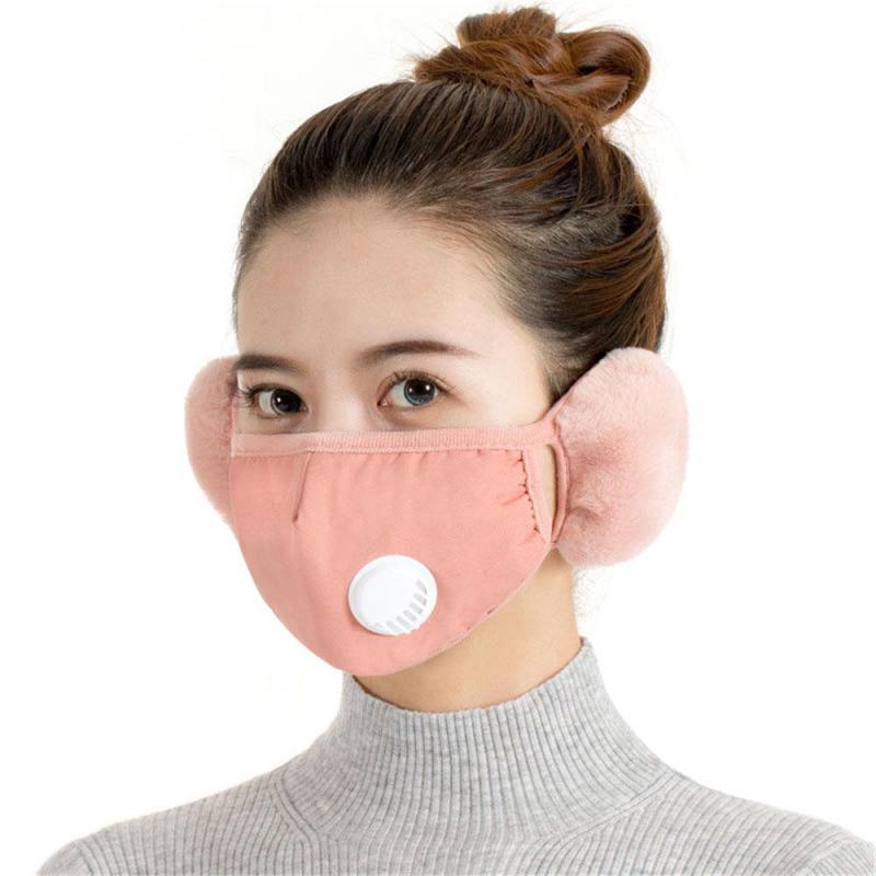 Winter Warm Mask Outdoor Windproof Skiing Cycling Face Mask Ear Scarf Nose Open Breathable Face Cover Neck Warmer