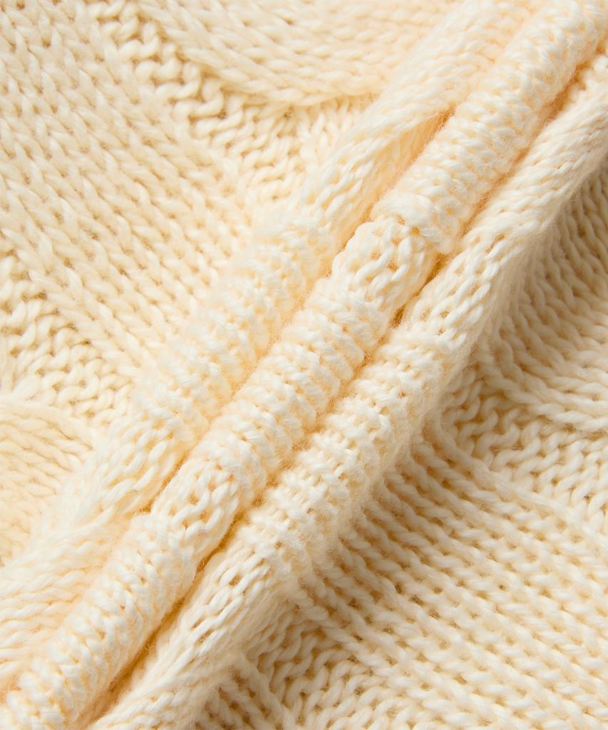 POLO RALPH LAUREN Cable Knit Cotton Sweater - Natural