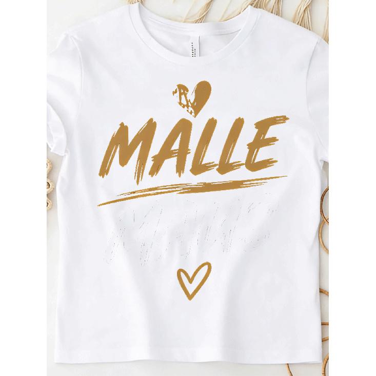 Malle Maus Retro Y2K Oversized T-Shirt For Men & Women - Unisex Baggy Streetwear Tee With Malle Maus Lettering & Iconic Print, Round Neck Casual