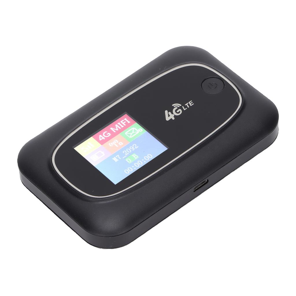 4G WiFi Hotspot Travel Router LED Display Screen Wireless Router with SIM Card Slot for Smartphone Laptop