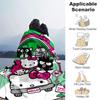 1pc Town Adventure Hello Kitty Blanket, Cute Home Decor Gift, Soft Throw Blanket, Living Room, Travel, Camping, Car Blankets, Beach, Office Naps, All-