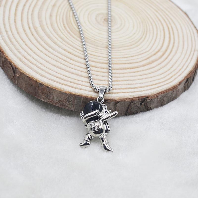 Trendy Hip Hop Astronaut Necklace - Unisex Street Dance Choker