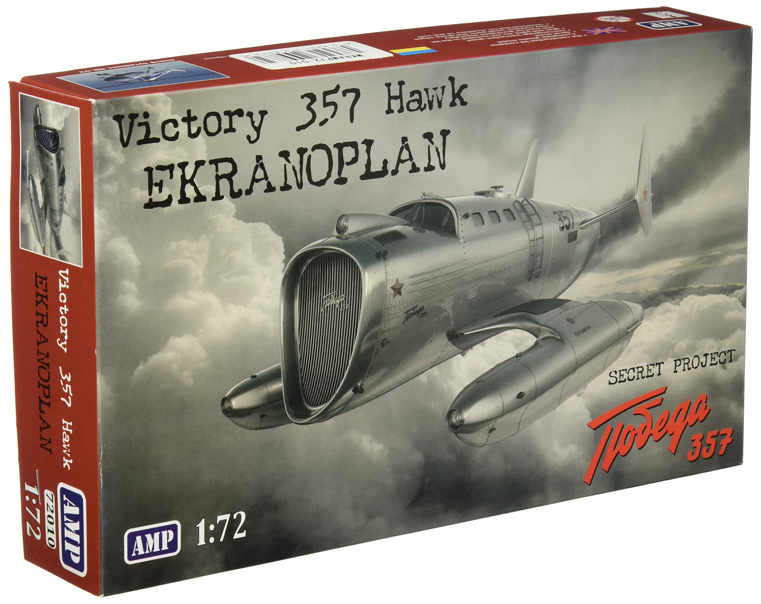 

Micromill 1/72 Scale Victory 357 Hawk Ekranoplan Plastic Model Kit MKRAMP72-010
