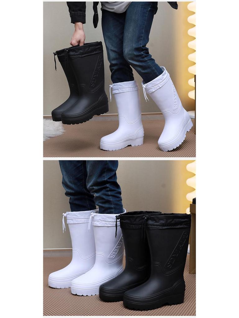 EVA Ultralight Plus Non-Slip Cotton Rain Boots for Men & Women - Ideal for Winter, Oil Resistant, Perfect for Fishery & Cold Storage.