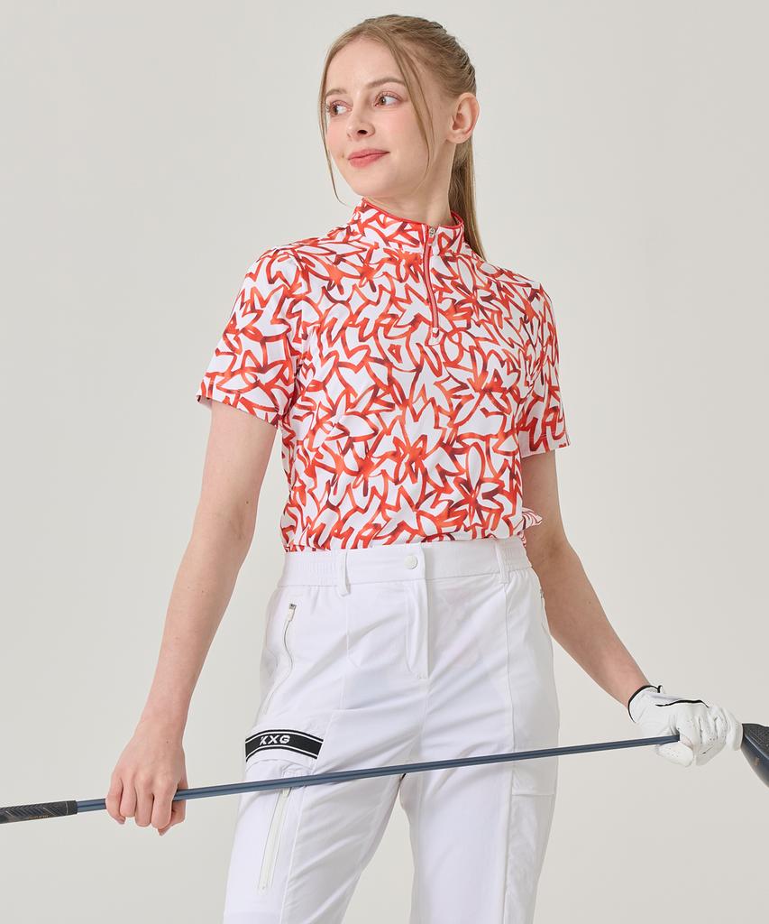 BILTMORE Kxg Women'S Summer Golfwear Flame Half-Zip T-Shirt X0Rwsh1060