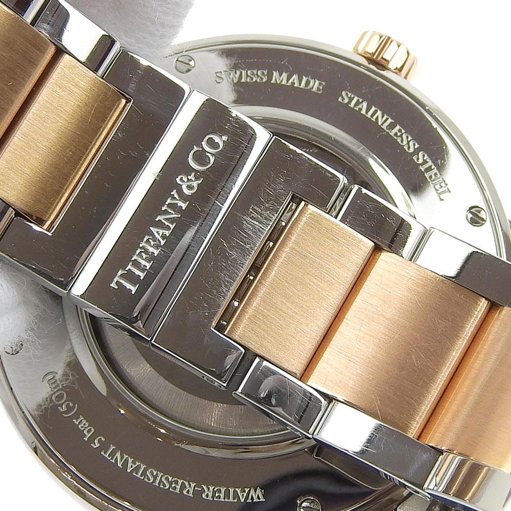 TIFFANY&Co. Atlas Dome Watches Z1810.68.13A21A.00A WhiteDial Stainless Steel/Plated Gold Mechanical Automatic Analog display mens Used
