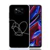 Love Yourself Flower Heart Line Kpop Phone Case For Xiaomi Poco F7 Ultra X7 X6 Pro X5 Redmi 15 15C 13 13C 12 12C 10 10A 10C 9 9A