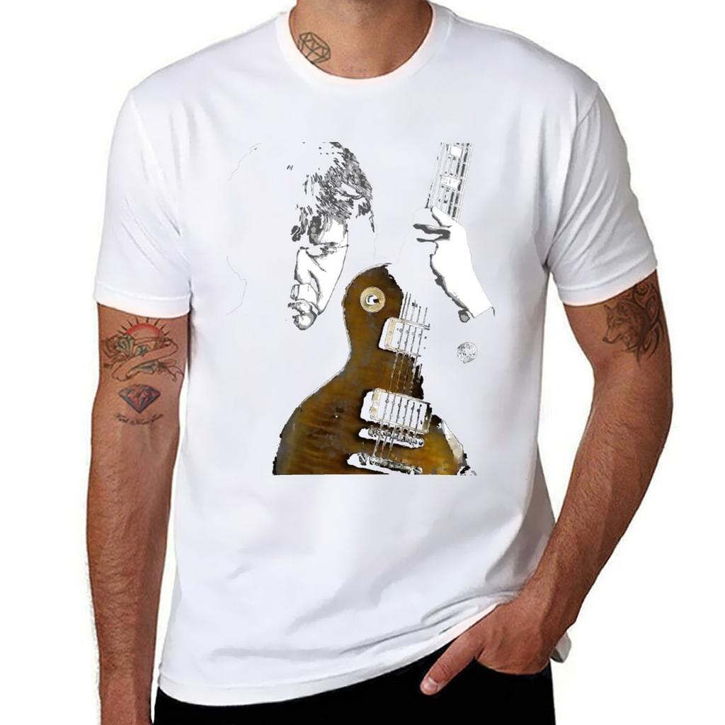 T-shirt Gary Moore Oversize Ragazzo Bianchi Anime Top Estivi Felpe Unisex