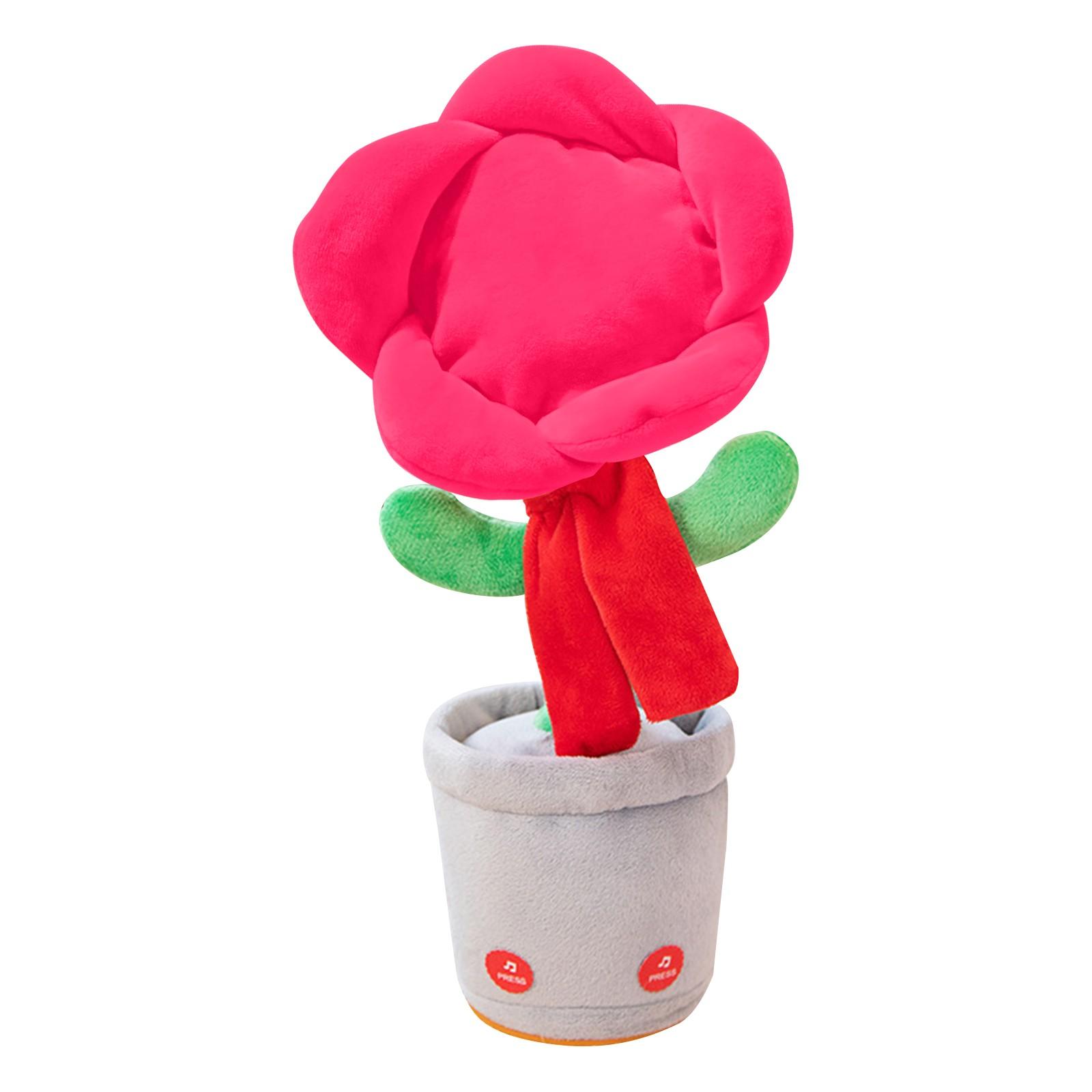 

Персонализированные поющие и танцующие игрушки-подсолнухи One Size красный