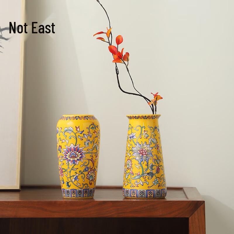 Neue chinesische Stil Emaille Keramik Blumenvase