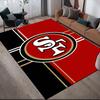 San Francisco 49ers Flanellmuster Quadratischer Teppich, Läufer, Teppich für Wohnzimmer Schlafzimmer Sofa Spielzimmer Dekor, Rutschfeste Fußmatte