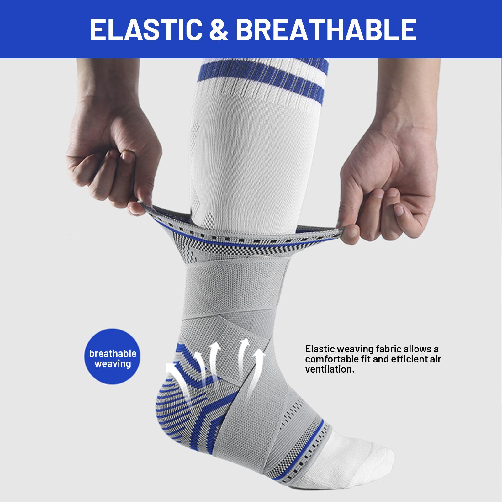 Регулируемый эластичный ремешок для поддержки лодыжки для баскетбола — фото 8