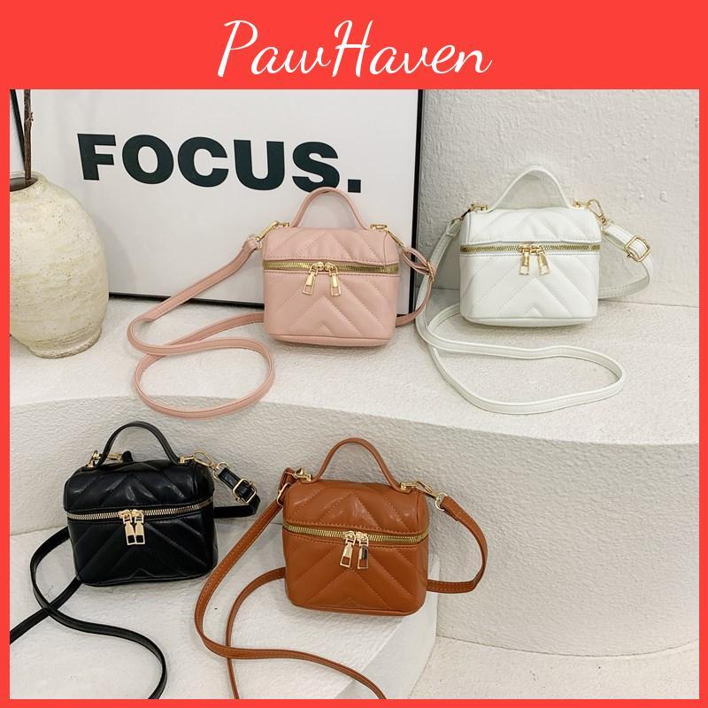 Color Solid Trendy Chain Bag For Kids Ideal For School And Outings Daily