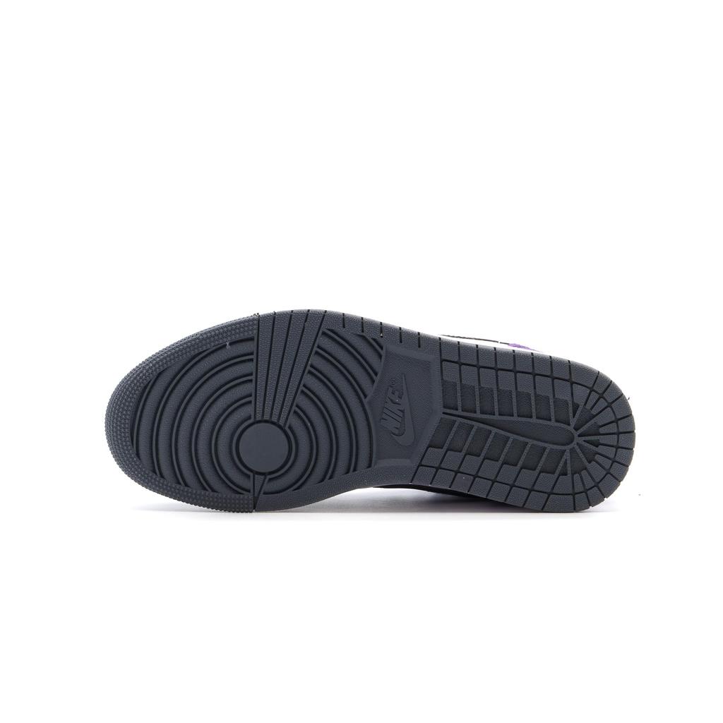 Jordan Air Jordan 1 Odporne na ścieranie Niskie Vintage Buty do koszykówki Unisex Czarne Fioletowe 553558-152(Team500-QD)