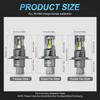 MAXGTRS 30000LM H4 LED 9003 HB2 Koplampen Grootlicht en Dimlicht met Ventilator Draadloos 110W Auto Koplamp 12V
