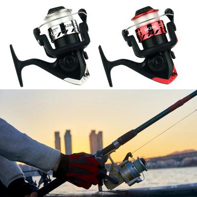 Mulinello da Pesca Rotante Bobina in Metallo Design Ergonomico Pieghevole Facile da Usare Per Tutti gli Usi