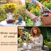 10pcs 6.1 Inch Farmhouse Vase Decor Milk Can Vintage Flower Jug Galvanized Metal Vase with Handle Rustic Flower Buckets
