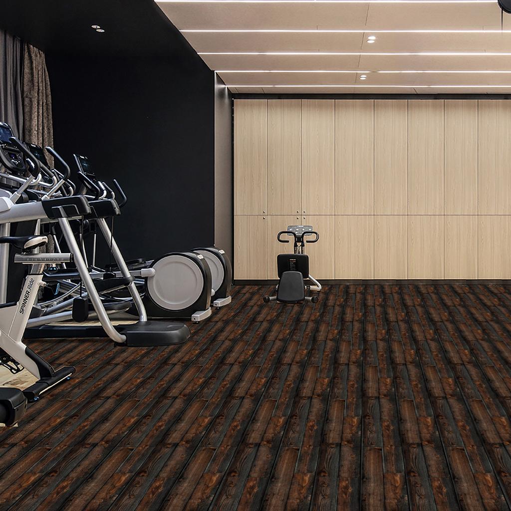 American Wood Grain Floor Sticker Thickened Matte Pvc Floor Sticker Home Renovation Sticker Wall Sticker Self-Adhesive