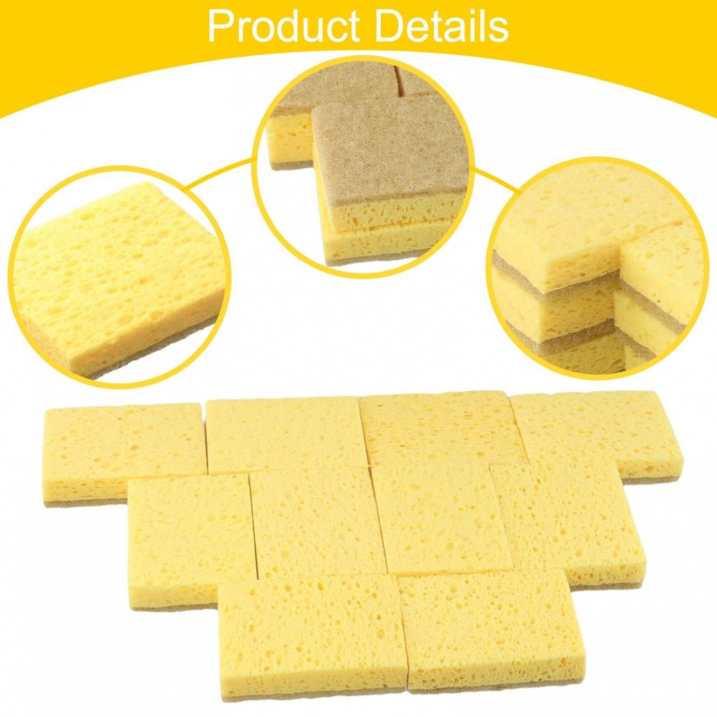 Kitchen Dishcloth Kitchen Tool Pans Sponge With Scrub
