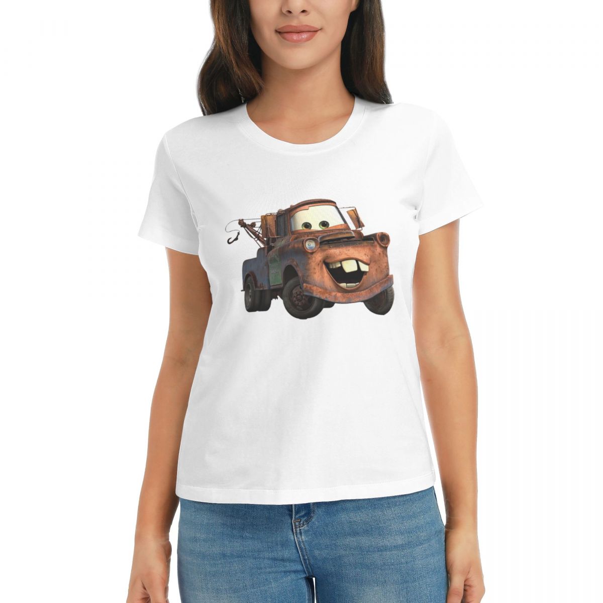

Women TShirt Mater Summer Short Sleeve Tees ONeck Cotton T Shirts Clothes Tops Streetwear S