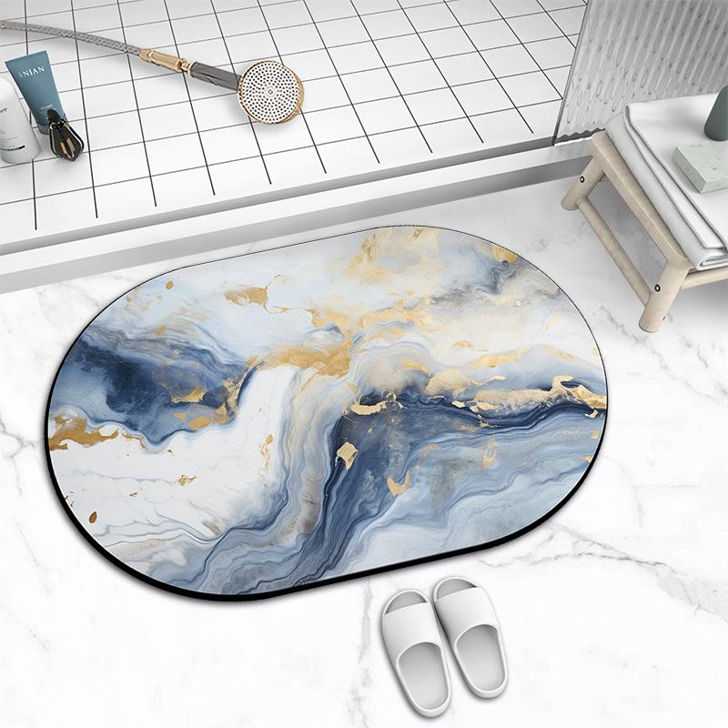 Diatom Mud Bath Absorbent Mat Household Simple Toilet Toilet Door Cushion Absorbent Non-slip Quick Drying Mat