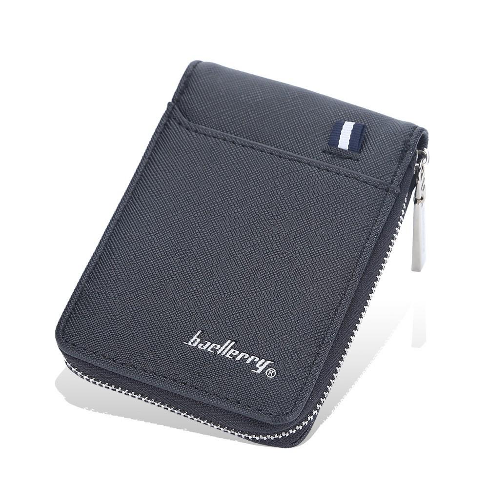 Men's Short Multifunctional Accordion Wallet - ID & Credit Card Holder with Multiple Slots, Large Capacity.