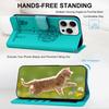 Wrist Strap 3D Emboss Flower Cat Leather Phone Wallet Case Book Kickstand For iPhone 16 15 Pro Samsung Redmi Google Oppo Magnetic Card Slot Flip Cover