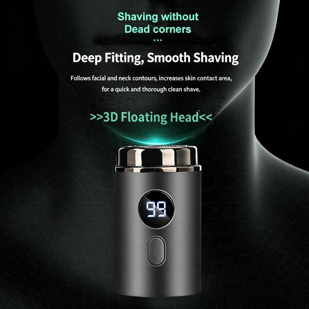 Men's Electric Shaver USB Rechargeable Portable Waterproof Shaving Razor
