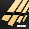 Neue 1 Rolle Gold Wandaufkleber Edelstahl Flache Dekorationslinien Titan Spiegel Wand Deckenkantenleiste Wohnzimmer Dekor