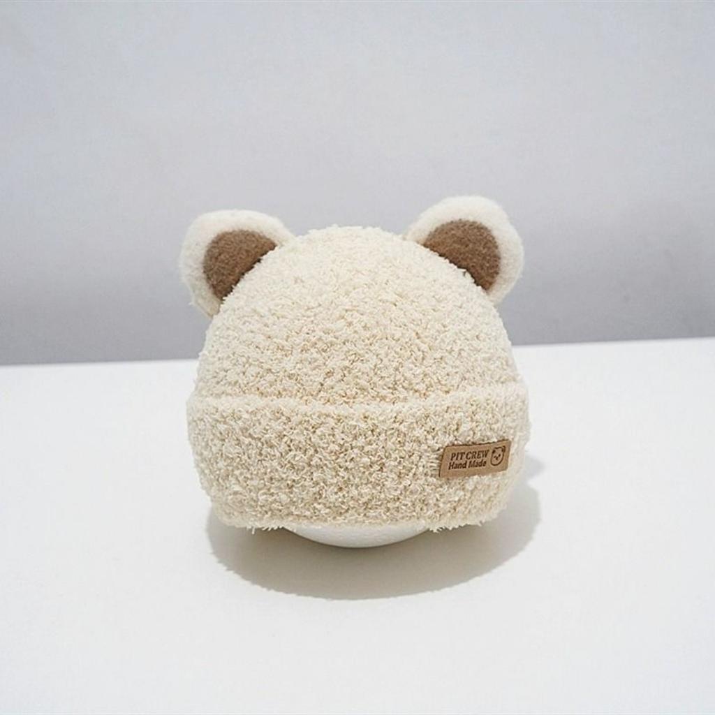 New Autumn and Winter Baby Ear Protection Hat, Warm and Cold Proof Hat, Comfortable Baby Double Ball Soft and Sticky Toe Cap