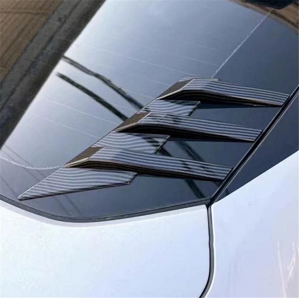 Car Rear Windshield Sticker Accessory Side Spoiler Splitter Trim Triangle Louver