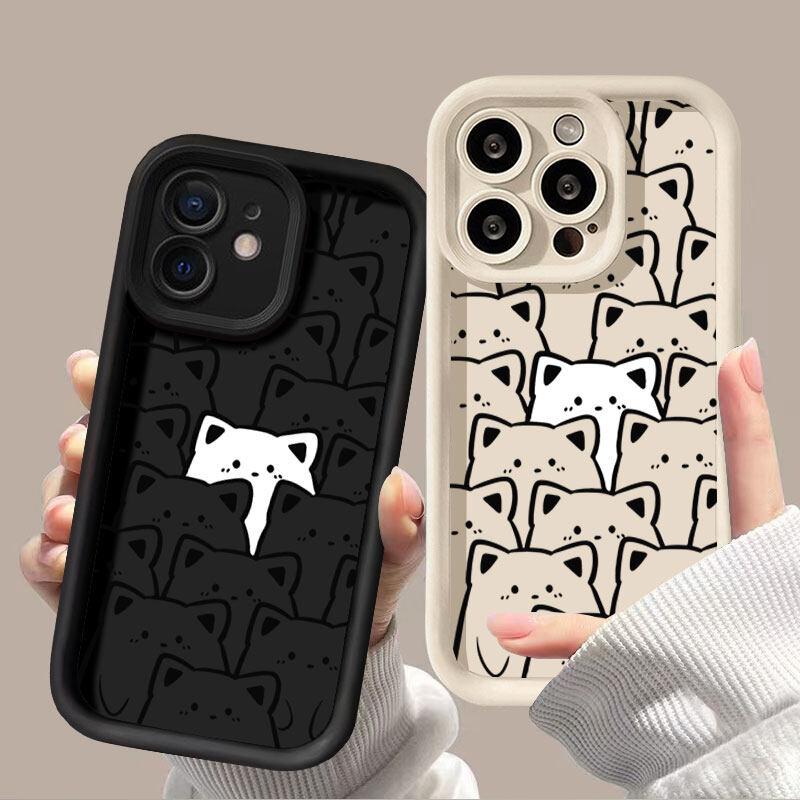 Para Kotów Uroczy Niedźwiedź Etui na Telefon Dla Motorola MOTO Edge 40 50 Pro Fusion Ultra G85 G35 G75 G05 G84 G15 G34 E14 Silikonowe Pokrowiec