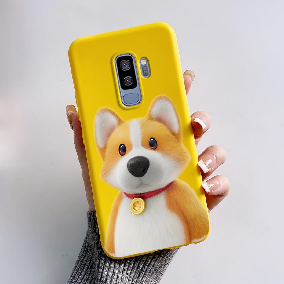 Silicone Back Cover for Coque Samsung Galaxy S9 Plus Cute Rabbit Panda Protective Soft Phone Case SamsungS9 S9Plus Funda Capas