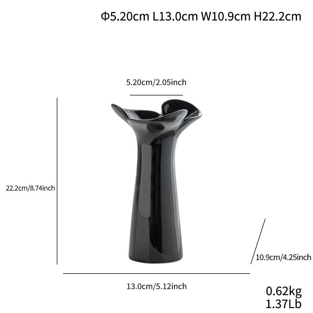 Nordic Ceramic Vase: Creative, Stylish Desktop Ornament