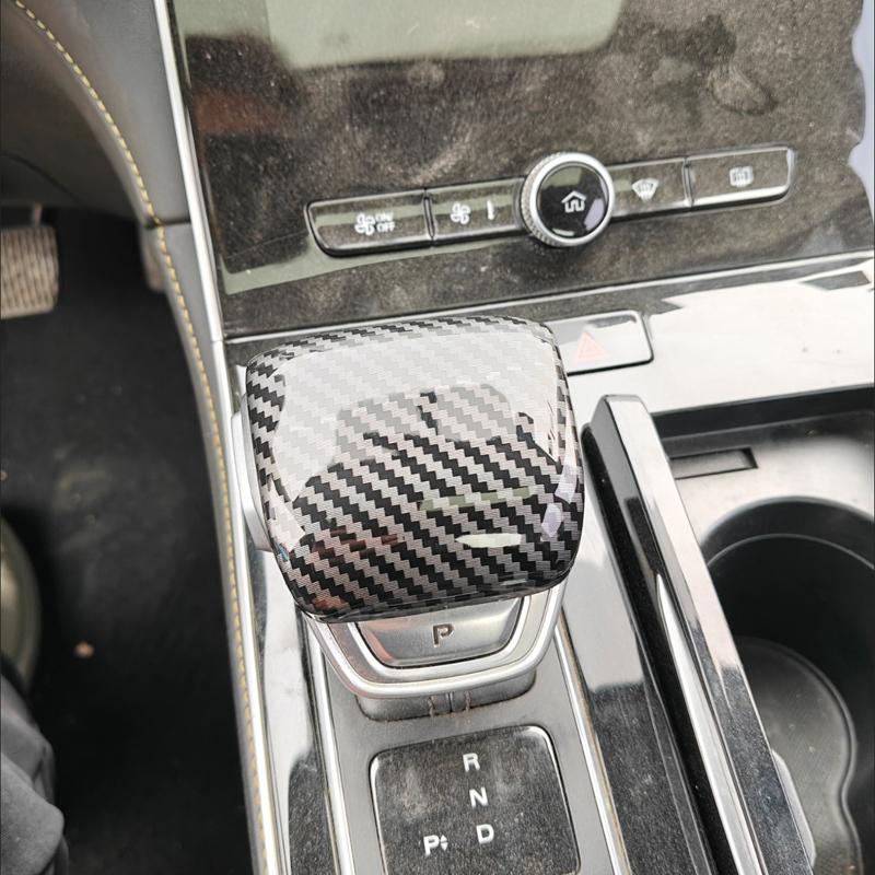 Dla MG EHS PHEV    Pokrowiec na dźwignię zmiany biegów Samochodu Uchwyt dźwigni sterującej Naklejka ABS z włókna węglowego Akcesoria do stylizacji wnętrza