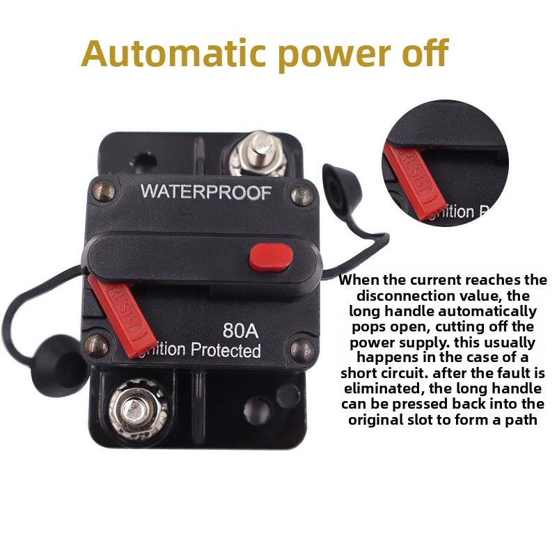 Automobile Yacht RV Circuit Breaker Automatic Circuit Breaker Protection Recoverable Circuit Breaker Fuse Seat Circuit Protector