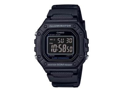 Standard Digital Watch W-218H-1BV Men's Ladies Cheep Casio Black Resin NEW