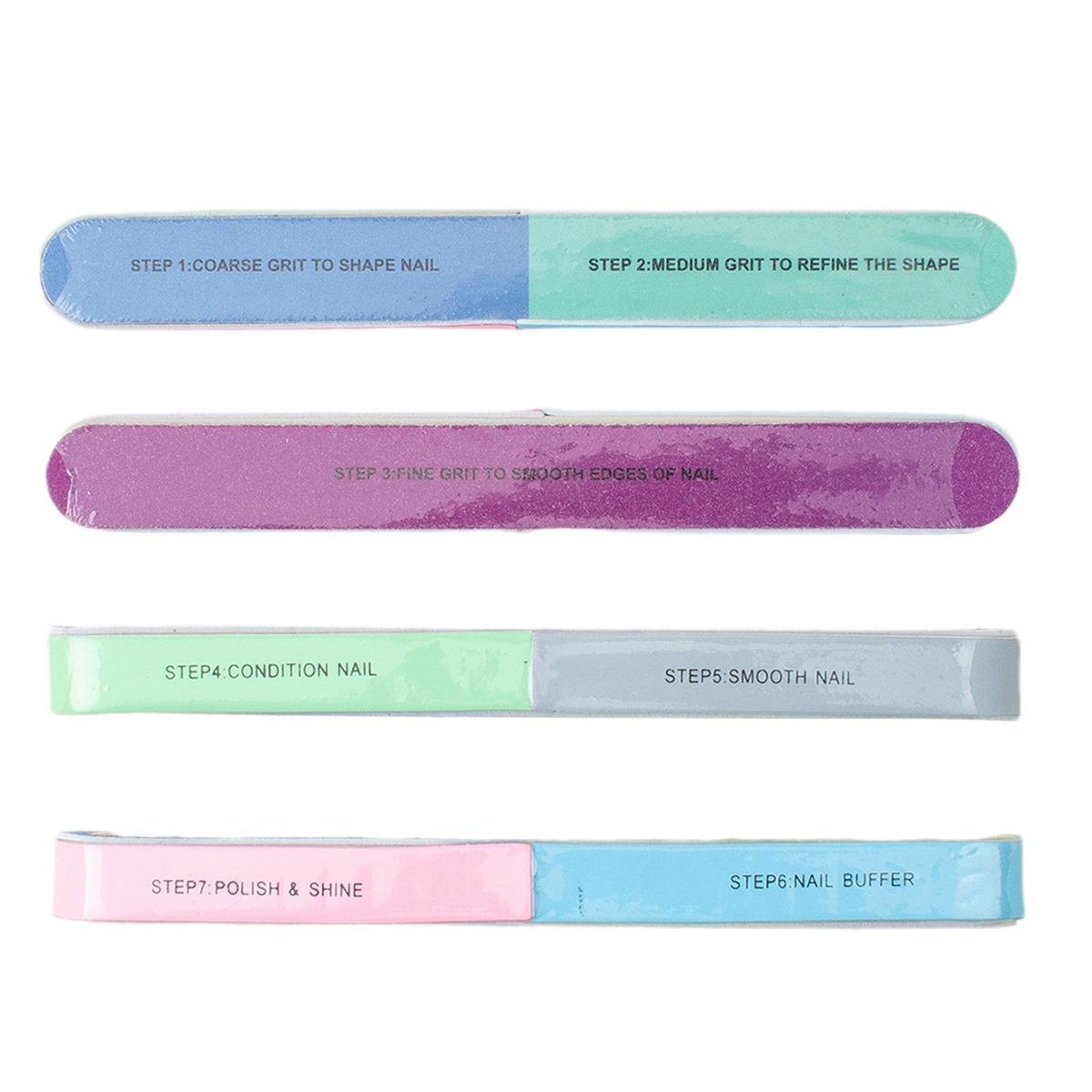 

Multifunctional Nail Art Tool: 7-Sided Buffing and Shaping File 6 pcs set