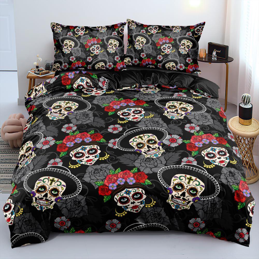 Psychedelic Mushroom Three-Piece Quilt Cover 3D Digital Printing Bedding Set Color Bed Cover