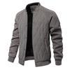 Men's Fleece-Lined Quilted Raglan Jacket - Autumn Casual Style