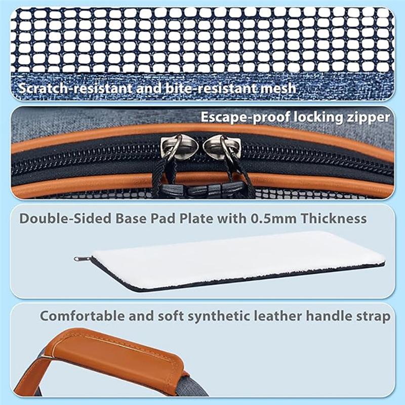 Pet Bag For Cats& Dogs Portable Multiple Storage Pocket Design- Cat Travel Handbag For Puppies, Rabbits