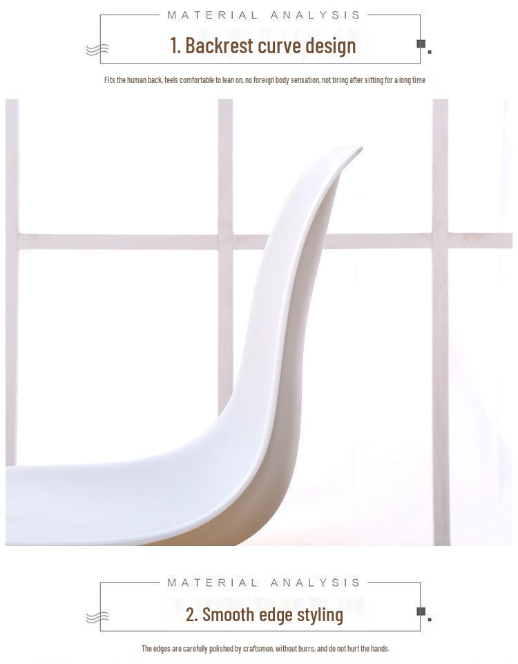 Home Dining Table Chair Set - Modern Casual Office & Vanity Chairs with Backrest