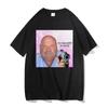 Camiseta Bertram Seja Respeitoso com o Papai Camisetas Femininas Engraçadas Streetwear Soltas Divertidas Gola O Moda Y2K Roupas Pretas Brancas
