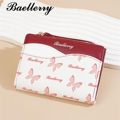 Women Fashion Short Wallets Casual Card Holder for Ladies Classic Zipper Coin Purse Bi-fold Wallet