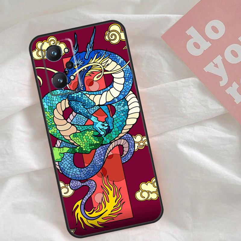 Fashion Chinese Dragon Case For Realme C51 C75 C63 C61 C55 C53 C35 C65 C67 C71 15 11 12 13 14 Pro Plus GT6 GT7 Pro