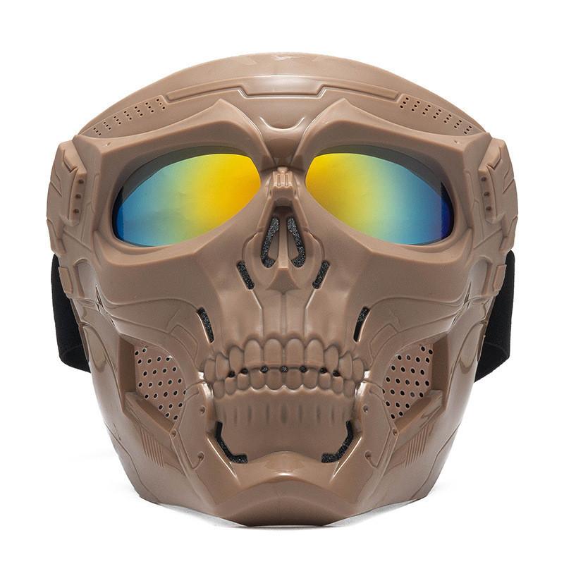 

Halloween Sport Skeletons Riding Mask Goggles Tactical Helmet Cosplay Decoration Style L