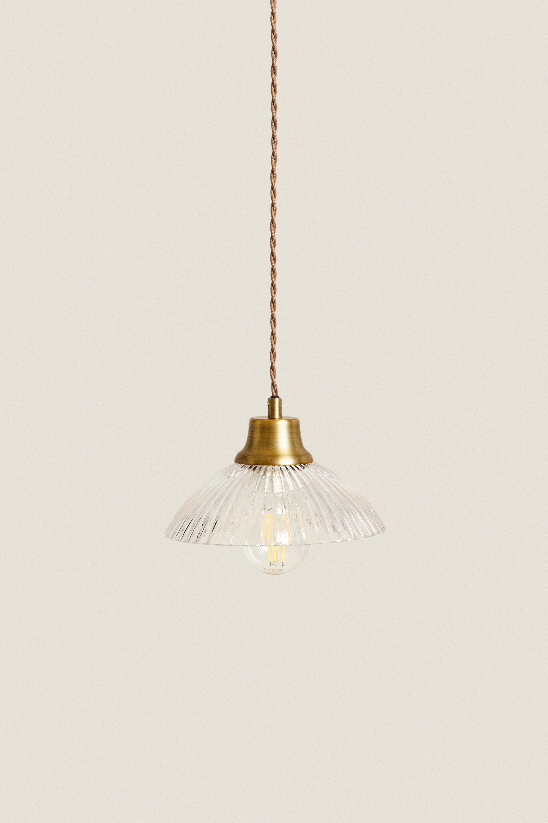 

GLASS AND METAL CEILING LAMP