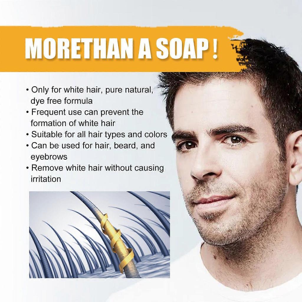 Limited time!!East Moon Men's Shampoo Bar - Cleanses Hair, Nourishes And Moisturizes, Promotes Black And Shiny Hair, Hair Care For Men